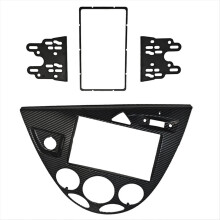 2Din Radio Fasica for Europe Fiesta/Focus 1995-2006 Stereo Panel Radio Trim Kit Face Frame Carbon Fiber Pattern