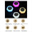Car USB Ambient Lights LED Decorative Atmosphere Lamp for Auto Interior Environment Light Plug Play Warm White 6
