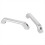 1Pair Alloy Car A-Pillar Pull Handle for Land Silver 3