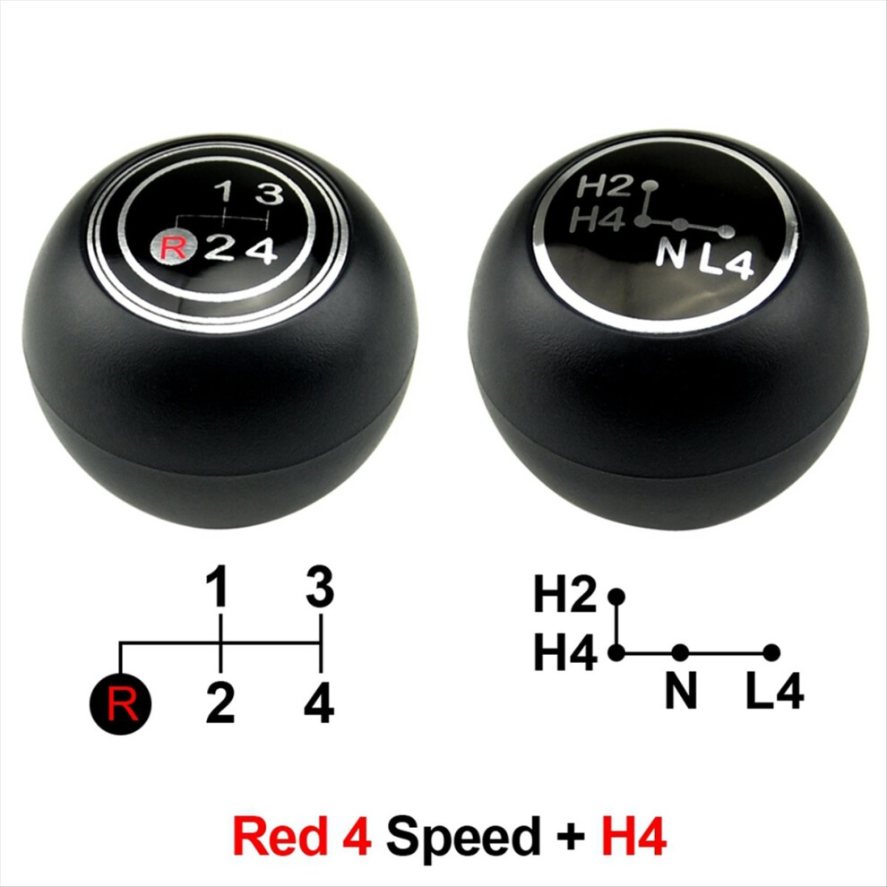 4-Speed Manual Car Gear Shift Knob Transfer Case Gear Knob Plastic for Land Cruisers 40 Series 1969-1984