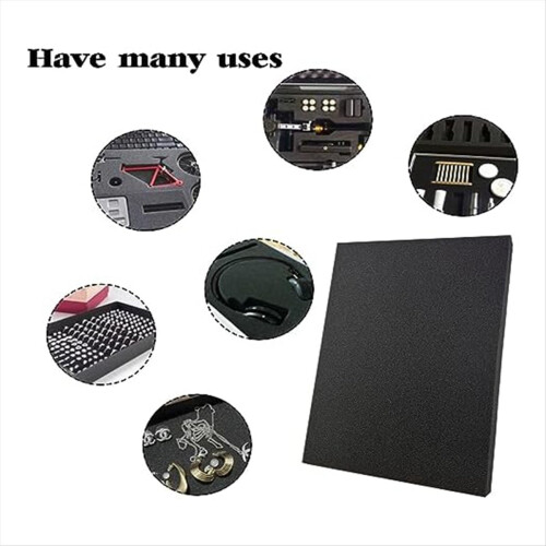 6 PCS Polyurethane Foam Pads for Case Packaging Toolbox, 40X30X3cm 2