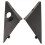 4518810123 A-Pillar Triangle Antenna Trim for 451 3