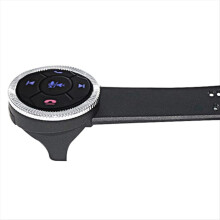 7-Key Car Wireless Steering Wheel Remote Control Button with Backlight Car Radio DVD for Android GPS Accessories Silver