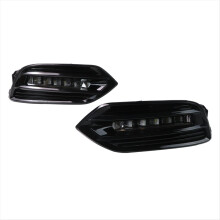 2PCS LED Daytime Running Light for -V Vezel 2018 2019 2020 2021 Yellow Turn Signal Car Fog Lamp Decoration