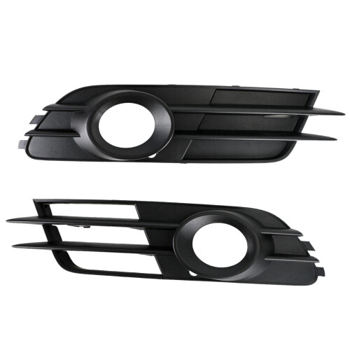 2X Car Front Bumper Fog Light Grille for- A6 C7 2012-2016