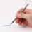 5 Kit Retractable Ballpoint Pen Refills 0.5mm Tip Write-Red 3