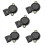 24 PCS PG7 Black Plastic Waterproof Cable Gland Connector 3-6.5mm 1