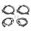 5 Keys 433MHz Universal Button  Wireless Control  System Circular Button Wall Paste LED Light 6