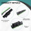 Dual-Paddle Morse Code Keyer CW Keyer Manual/Auto Trainer with Magnetic Base USB Communication Cable for PC 6
