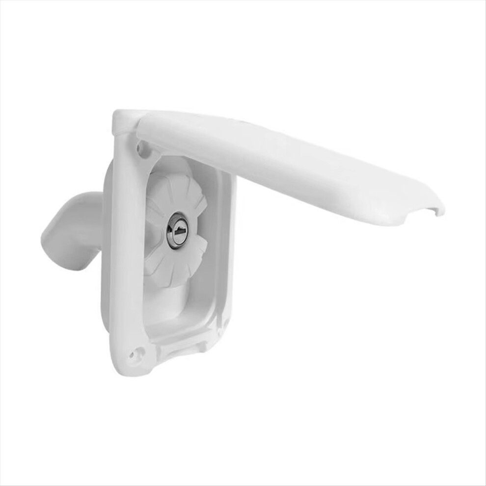 Water Inlet+Cover Rv Fresh Water Fill Hatch Inlet Filter Lockable Rv Water Inlet Cover Trailer Tank White 4712517075216