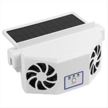 Solar Car Fan Exhaust Fan Air Circulation Cooling and Heat Dissipation High Wind Power 2 Head Ventilation Fan