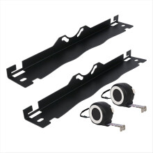 Universal Car Wheel Alignment Plate Tool with 2 Tape Measures Black