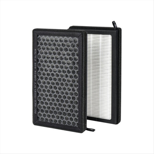 2Pcs Activated Carbon Double-Layer Air Conditioning Filter Replacement Kit for /Model Y 2016-2025