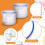 8 Sets Paint Container with Mixing Ball Touch Up Storage Cups 6