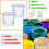 8 Sets Paint Container with Mixing Ball Touch Up Storage Cups 3