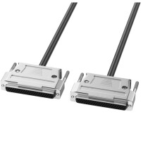 DB62 Male Female Communication Cable SCSI Data Cord Fast Speed Data 1m female to female