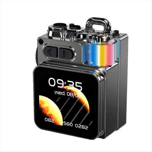 Wireless Bluetooth Metal Mechanical Speaker LED Display Screen