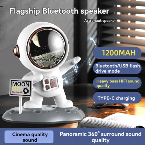 Astronaut Shaped Bluetooth Speaker Desktop Ornament 5.0 Chip 2
