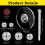 10Pcs Damaged Nut Bolt Remover 9-19mm Extractor Removal Tools Set Threading Tool Car Garage Mechanics Extractor Tool 5
