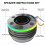 Shower Speaker Bluetooth with Suction Cup for Bathroom Pool Black 6