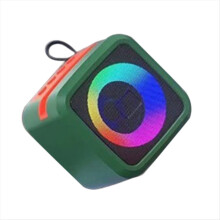 LED RGB Light Portable Wireless Bluetooth Speaker Support TF Green