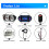 Motorcycle Bluetooth Speaker Amplifier Output 2.1A MP3 Player Black 6