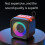 LED RGB Light Portable Wireless Bluetooth Speaker Support TF Green 3