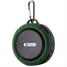 Outdoor Waterproof Bluetooth Speaker, Wireless Portable Mini Shower Travel Speaker for Sports Pool, Beach, Hiking Green