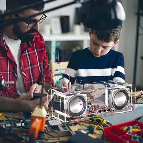 DIY Bluetooth-högtalarsats Mini stereoförstärkare 2