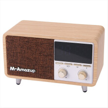 Multifunction Retro Bluetooth Speaker FM Radio, Subwoofer,Alarm Clock