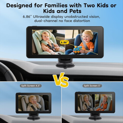 Baby Car Camera for 2 Kids 2
