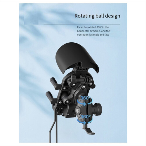New Handlebar Mount 15W Wireless Charging Bike Cellphone Support 2