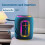 Bluetooth Speaker IPX5 Waterproof RGB Colorful Light Black 6