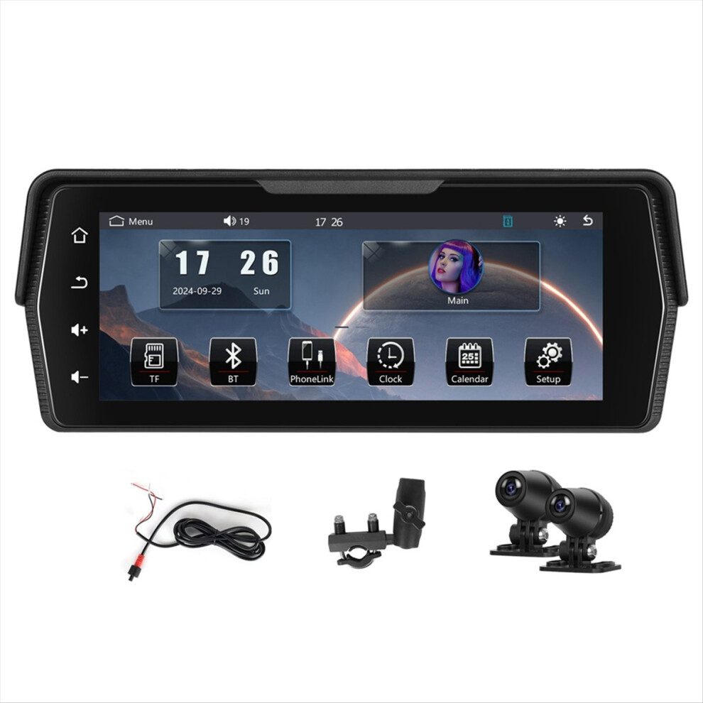 Navigation 6.8Inch Motorcycle Monitor Carplay Android Auto Ip67 Waterproof Touch Screen Bluetooth 4714250985593