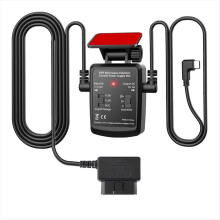 Dash Cam Recorder OBD ACC Hard Wired Kit 12V/24V to 5V 3A Car Charger Cable Radar Detector 24h Detection Parking Monitor