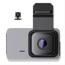 Car Dashcam DVR, WIFI+GPS Video Recorder Camera, HD Dual Dashcam Front and Rear, 24H Parking Monitor and Recording