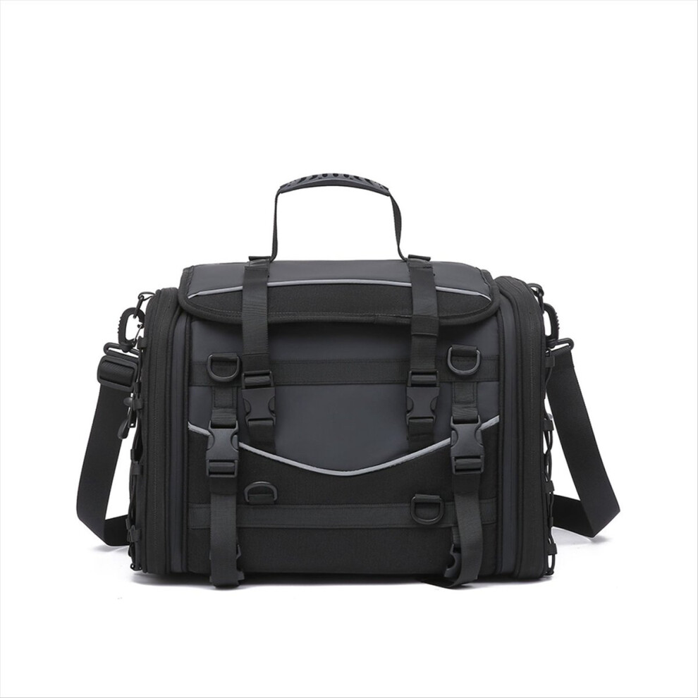 Motorcycle Tail Bag 40L-58L Expandable Back Seat Saddle Bag Luggage Pannier Motorcycle Accessories Rider Backpack 4714250976843