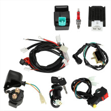 Pit Bike Wiring Harness Electric for 50cc 70cc 90cc 110cc 4-Stroke Engine SSR 70 4 Parts