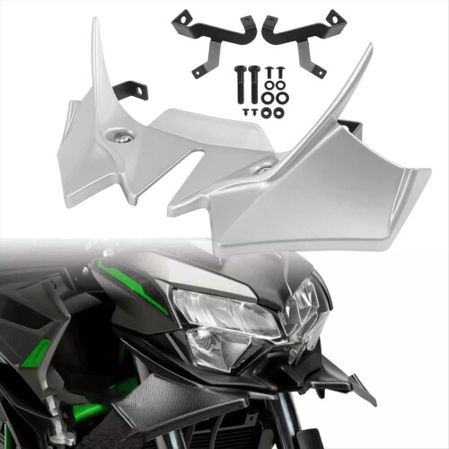 White for Z650 2020-2024 Winglets Front Nose Cone Panel Fairing Beak 2
