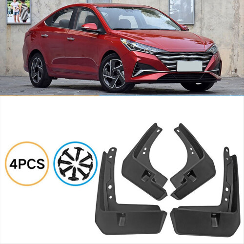 4PCS Car Mudguard Mud Flaps Splash Mud Guard for Accent 2016-2020 2