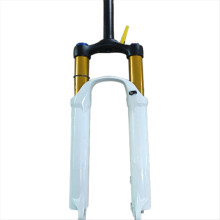 Double Shoulder Snow Front Travel Air Supension Bike Fork White