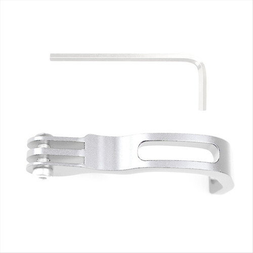 Folding Bicycle Front Fork Lamp Bracket Extension Fittings Silver