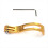 Up-Warping Folding Bicycle Front Fork Lamp Bracket Fittings Gold 2