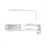 Folding Bicycle Front Fork Lamp Bracket Extension Fittings Silver 2
