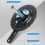 110BCD Aluminum Alloy Double Disc Folding Bicycle 105 Crank 6