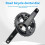 110BCD Aluminum Alloy Double Disc Folding Bicycle 105 Crank 4