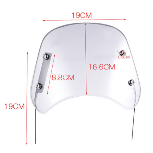 Motorcycle Windshield Front Headlight Windshield Motorcycle Universal Wind Deflector Fairing 2