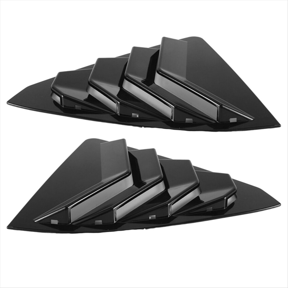 1Pair Car Rear Side Window Louver Cover For Es 350 300H Side Air Vent Scoop Shutter Deflector Trim Cover Light 4714250912667