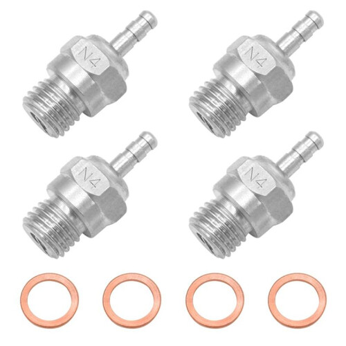 4Pcs Plug N4 Spark Nitro Engine OS for Redcat 1/8 1/10 RC Car 2