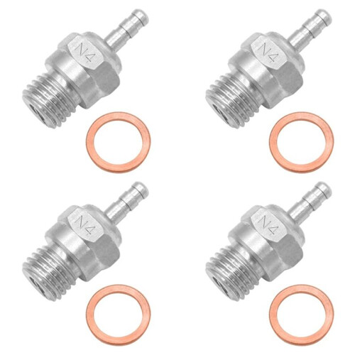 4Pcs Plug N4 Spark Nitro Engine OS for Redcat 1/8 1/10 RC Car 1